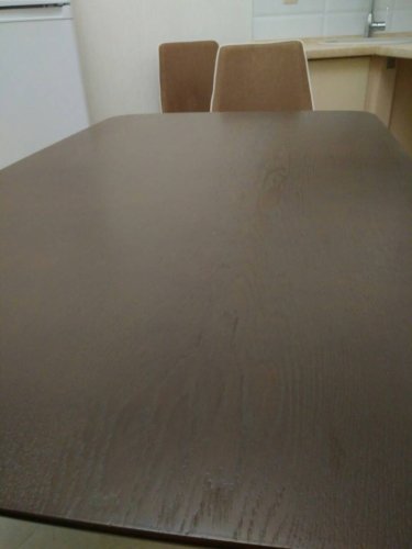 Стол кухонный Орех темный Раскладной Модерн 120(160)х75 СО-293.3 массив БУК+МДФ