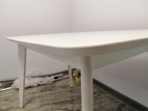 Стол кухонный Белый раскладной Модерн БУК+МДФ 120(160)х75 СО-293.3 